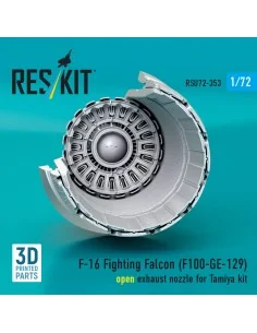 F-16 Fighting Falcon (F110-GE-129) open exhaust nozzle (3D Printed)...
