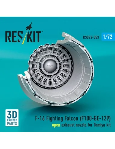F-16 Fighting Falcon (F110-GE-129) open exhaust nozzle (3D Printed)...