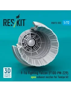 F-16 Fighting Falcon (F100-PW-229) open exhaust nozzle (3D Printed)...