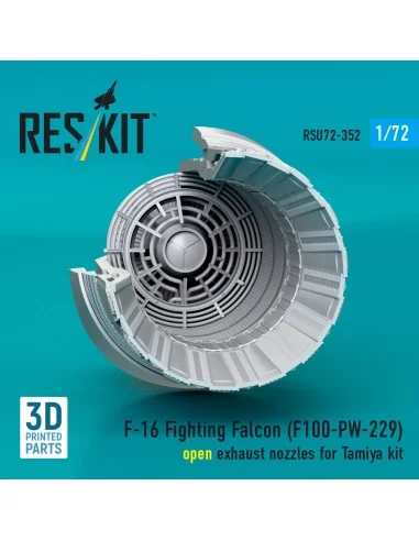 F-16 Fighting Falcon (F100-PW-229) open exhaust nozzle (3D Printed)...