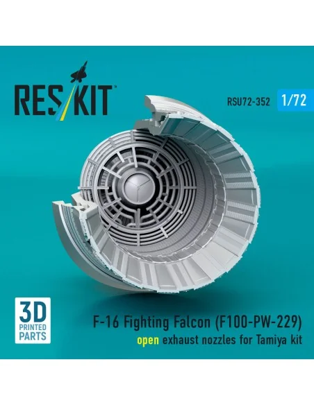F-16 Fighting Falcon (F100-PW-229) open exhaust nozzle (3D Printed)...