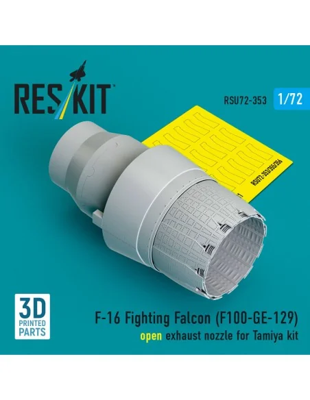 F-16 Fighting Falcon (F110-GE-129) open exhaust nozzle (3D Printed)...