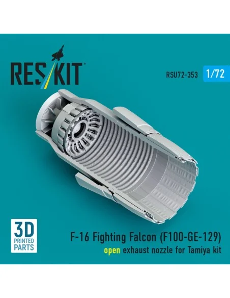 F-16 Fighting Falcon (F110-GE-129) open exhaust nozzle (3D Printed)...