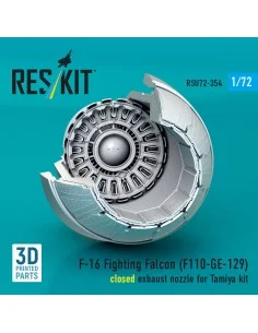 F-16 Fighting Falcon (F110-GE-129) closed exhaust nozzle (3D Printe...