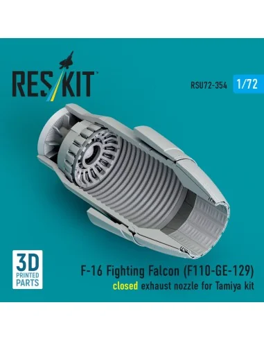 F-16 Fighting Falcon (F110-GE-129) closed exhaust nozzle (3D Printe...