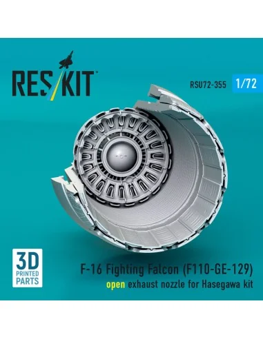 F-16 Fighting Falcon (F110-GE-129) open exhaust nozzle (3D Printed)...