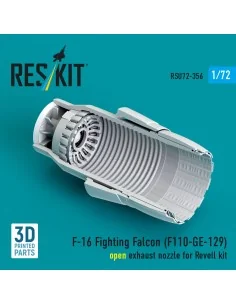 F-16 Fighting Falcon (F110-GE-129) open exhaust nozzle (3D Printed)... 2
