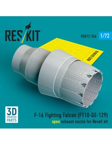 F-16 Fighting Falcon (F110-GE-129) open exhaust nozzle (3D Printed)...