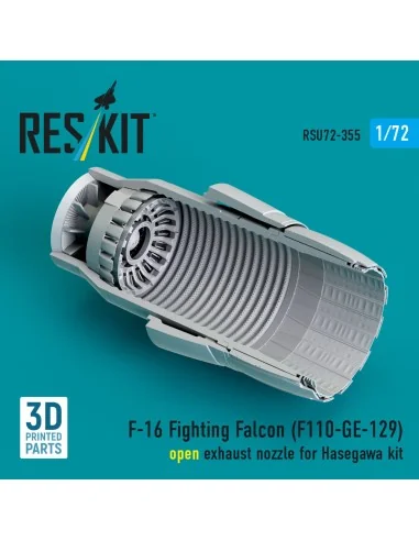 F-16 Fighting Falcon (F110-GE-129) open exhaust nozzle (3D Printed)...
