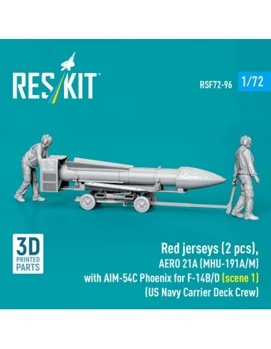 Red jerseys (2 pcs), AERO 21A (MHU-191A/M) with AIM-54C Phoenix for...