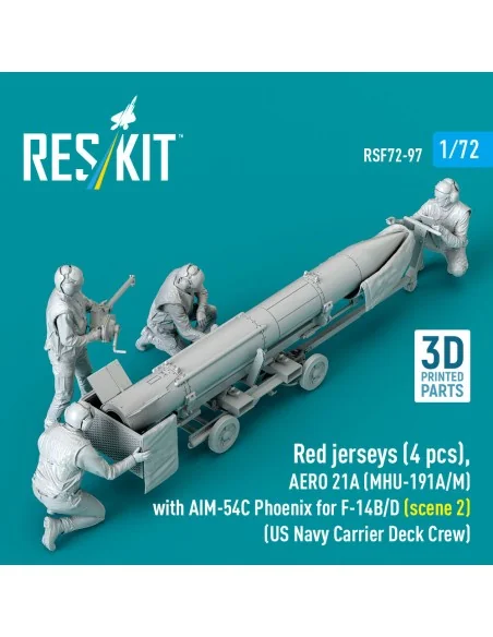 Red jerseys (4 pcs), AERO 21A (MHU-191A/M) with AIM-54C Phoenix for...