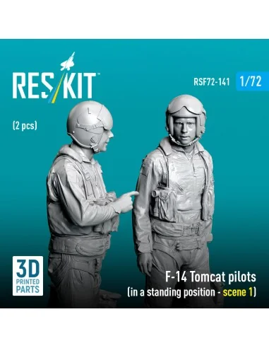 F-14 Tomcat pilots (in a standing position - scene 1) (2 pcs) (3D P...