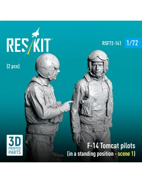 F-14 Tomcat pilots (in a standing position - scene 1) (2 pcs) (3D P...
