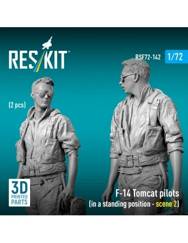 F-14 Tomcat pilots (in a standing position - scene 2) (2 pcs) (3D P...