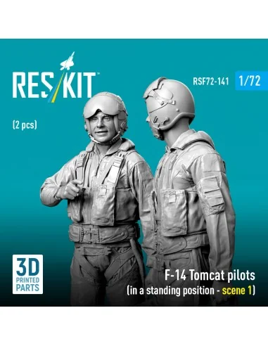 F-14 Tomcat pilots (in a standing position - scene 1) (2 pcs) (3D P...