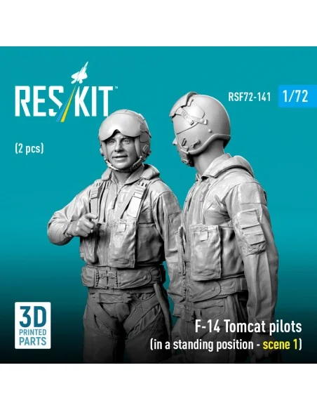 F-14 Tomcat pilots (in a standing position - scene 1) (2 pcs) (3D P...