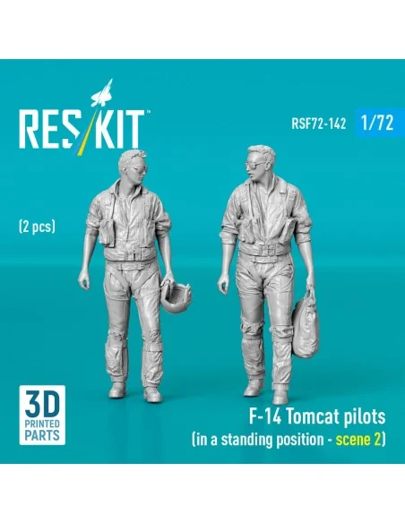 F-14 Tomcat pilots (in a standing position - scene 2) (2 pcs) (3D P...