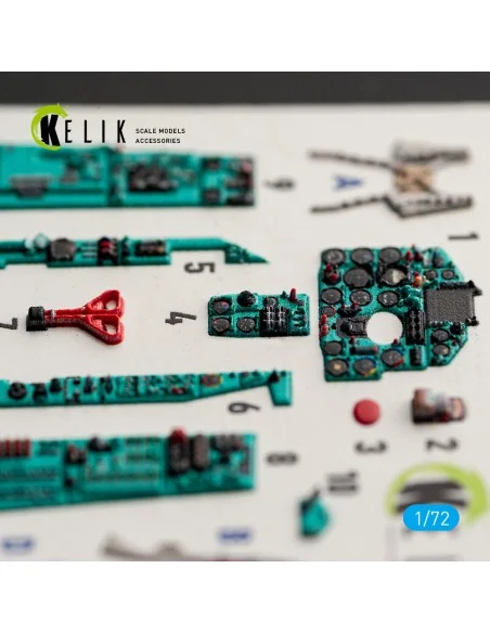 MiG-21 bis - interior 3D decals for Eduard, 1/72 - Kelik K72264