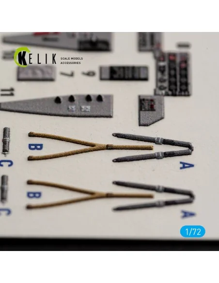T-1B - interior 3D decals for Platz, 1/72 - Kelik K72263