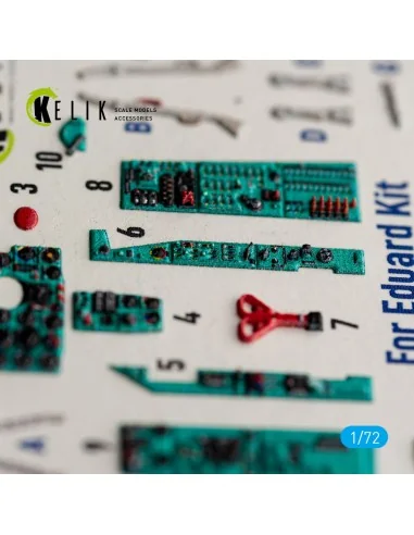 MiG-21 bis - interior 3D decals for Eduard, 1/72 - Kelik K72264