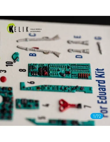 MiG-21 bis - interior 3D decals for Eduard, 1/72 - Kelik K72264