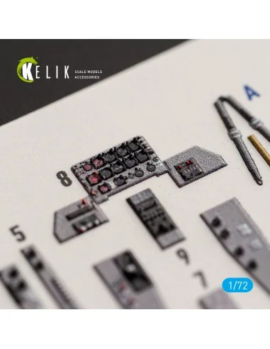 T-1B - interior 3D decals for Platz, 1/72 - Kelik K72263