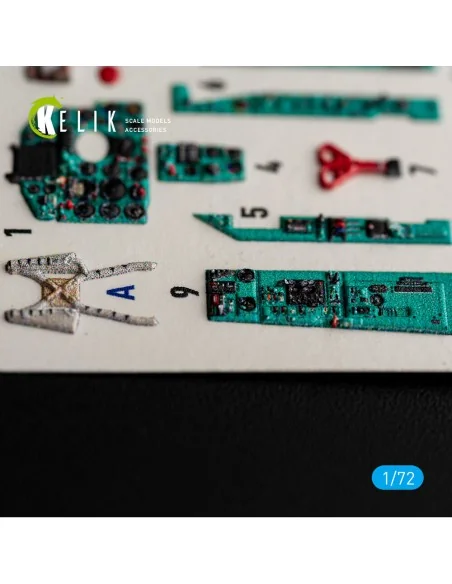 MiG-21 bis - interior 3D decals for Eduard, 1/72 - Kelik K72264