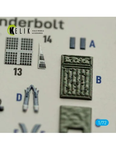 A-10A Thunderbolt - interior 3D decals for Great Wall Hobby, 1/72 -...