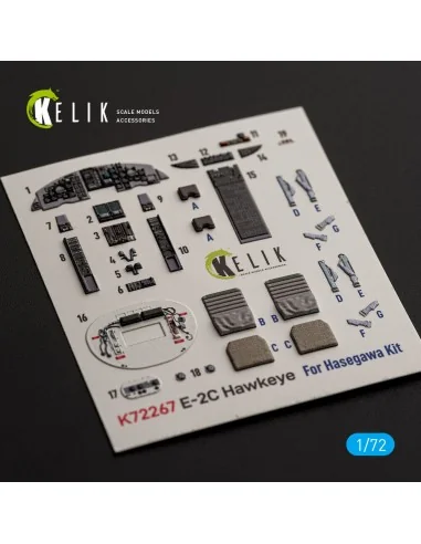 E-2C Hawkeye - interior 3D decals for Hasegawa, 1/72 - Kelik K72267
