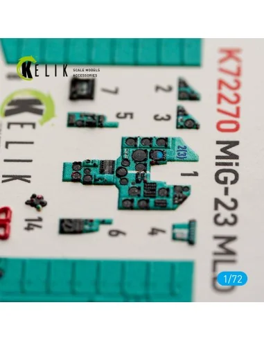 MiG-23MLD - interior 3D decals for ClearProp, 1/72 - Kelik K72270