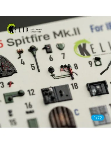 Spitfire Mk.II - interior 3D decals for IBG, 1/72 - Kelik K72275