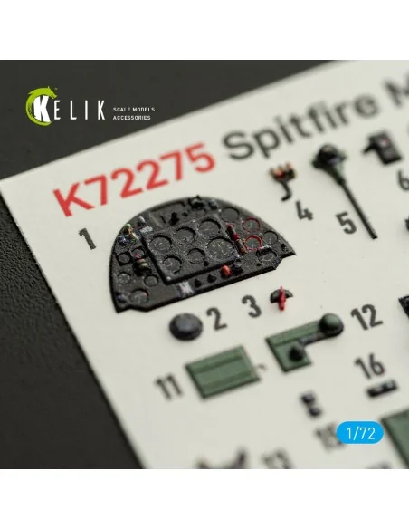 Spitfire Mk.II - interior 3D decals for IBG, 1/72 - Kelik K72275