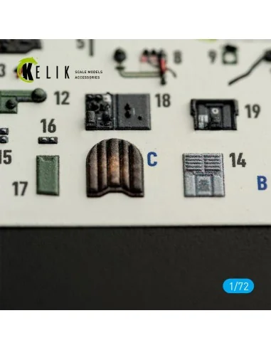 Spitfire Mk.II - interior 3D decals for IBG, 1/72 - Kelik K72275