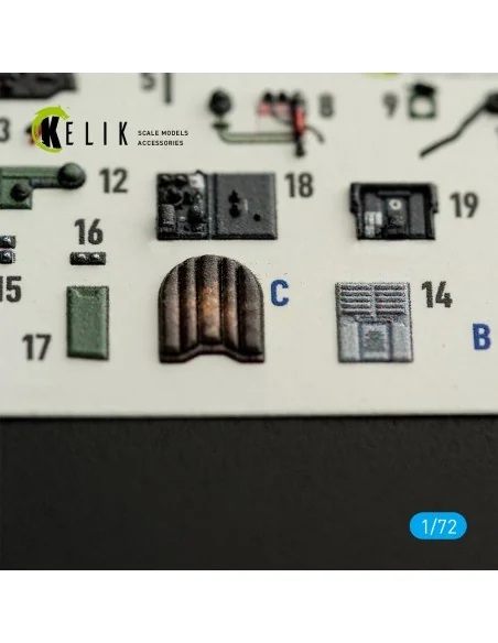 Spitfire Mk.II - interior 3D decals for IBG, 1/72 - Kelik K72275