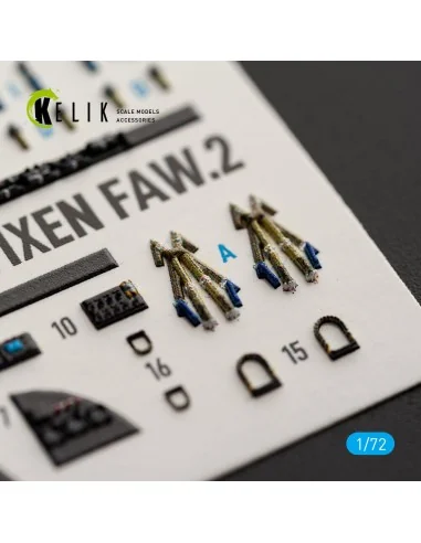SEA VIXEN FAW.2 - interior 3D decals for Cyberhobby, 1/72 - Kelik K...