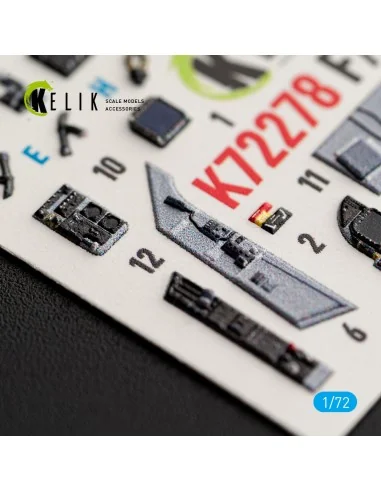 F/A-18A - interior 3D decals for Academy 12411, 1/72 - Kelik K72278