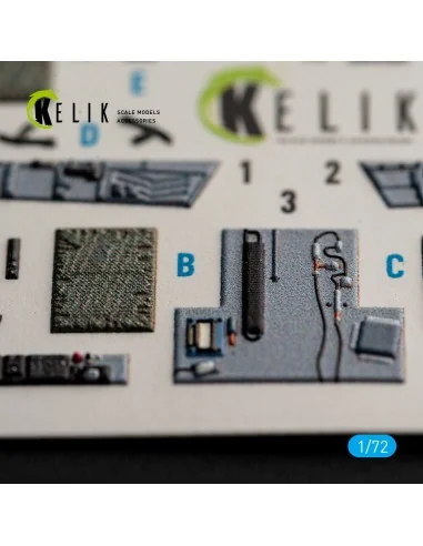 USMC F/A-18+ - interior 3D decals for Academy 12411, 1/72 - Kelik K...