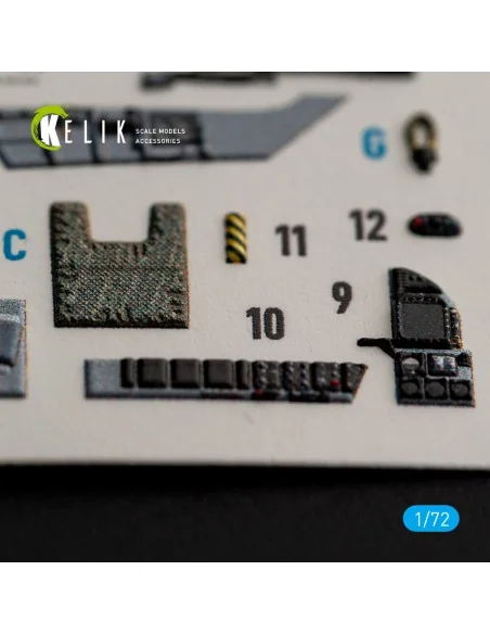 USMC F/A-18+ - interior 3D decals for Academy 12411, 1/72 - Kelik K...