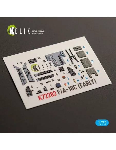 F/A-18C (EARLY) - interior 3D decals for Academy 12411, 1/72 - Keli...
