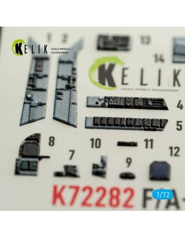 F/A-18C (EARLY) - interior 3D decals for Academy 12411, 1/72 - Keli...