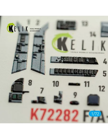 F/A-18C (EARLY) - interior 3D decals for Academy 12411, 1/72 - Keli...