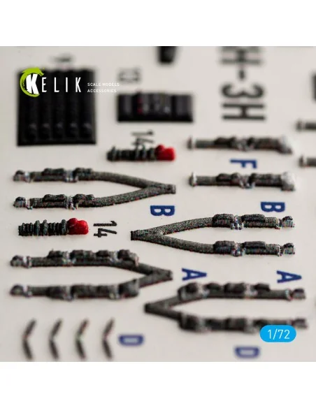 SH-3H Sea King - interior 3D decals for Foreart, 1/72 - Kelik K72283