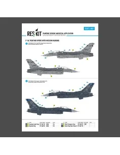 F-16C Fighting Vipers (Block 30, 40, 42, 50, 52) with mission marki...