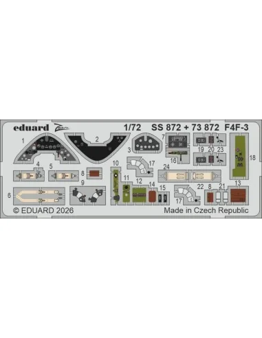 F4F-3 for Arma Hobby, 1/72 - Eduard Accessories SS872
