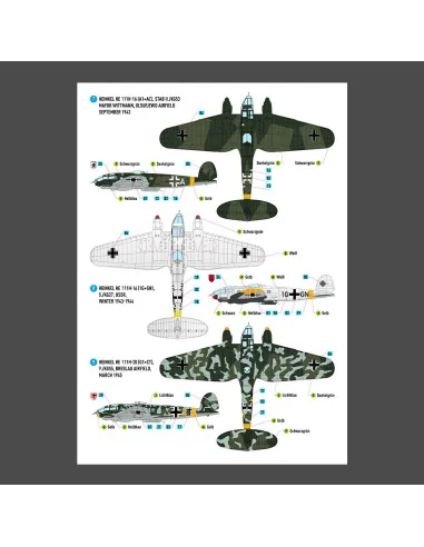 Heinkel He 111 (H-16, H-20, H-22) late series (Decals), 1/72 - ResK...