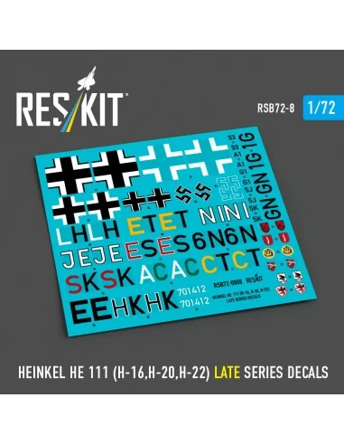 Heinkel He 111 (H-16, H-20, H-22) late series (Decals), 1/72 - ResK...