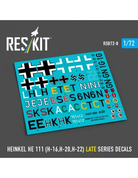 Heinkel He 111 (H-16, H-20, H-22) late series (Decals), 1/72 - ResK...