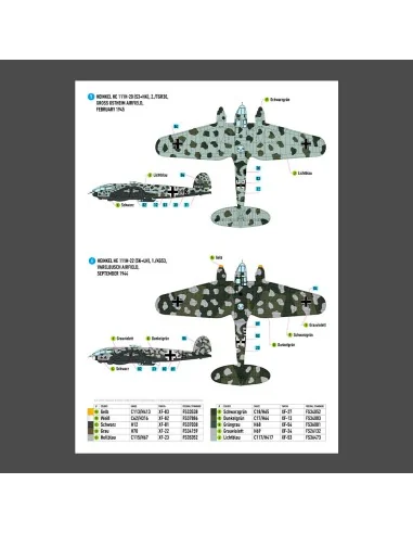 Heinkel He 111 (H-16, H-20, H-22) late series (Decals), 1/72 - ResK...