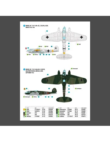 Heinkel He 111 (H-16, H-20, H-22) late series (Decals), 1/72 - ResK...