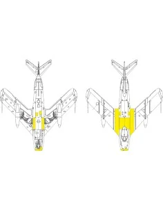 MiG-17F surface panels for Kinetic, 1/48 - Eduard Accessories EX1192